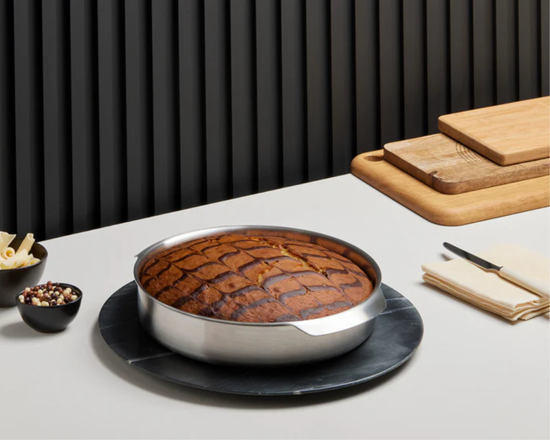 10-Inch Round Stainless Steel Pan