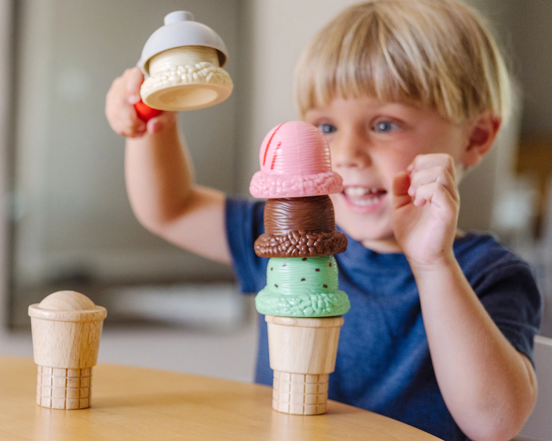 Scoop & Stack Ice Cream Cone Magnetic Play Set 