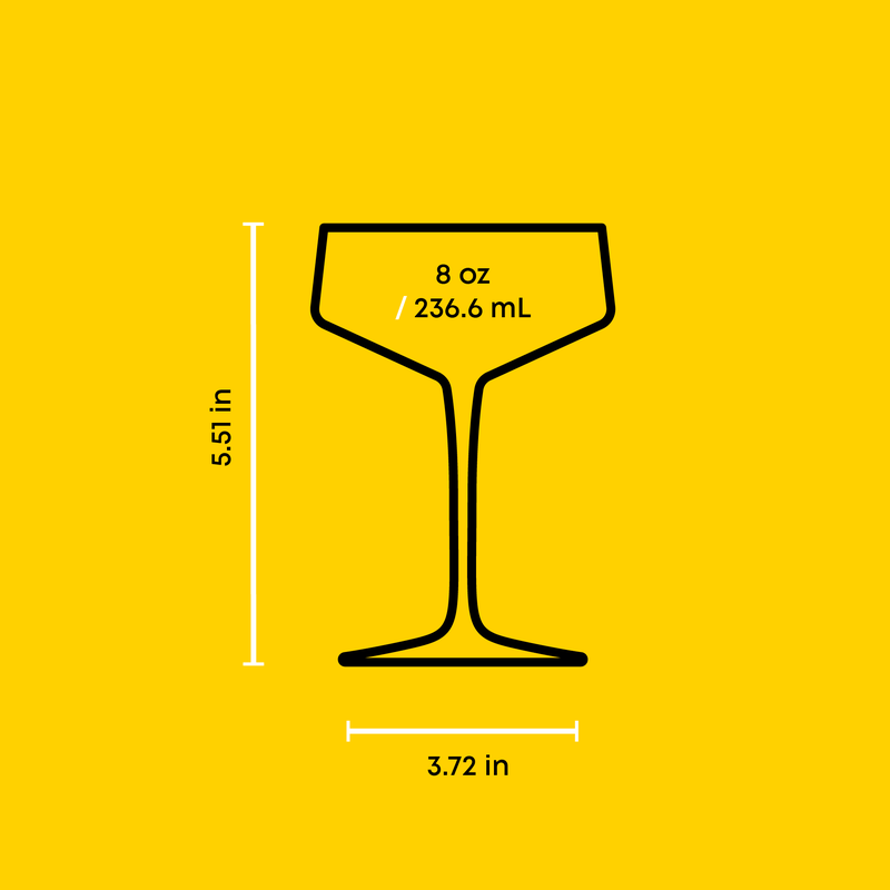 Sidney Coupe Glasses, Set of 8