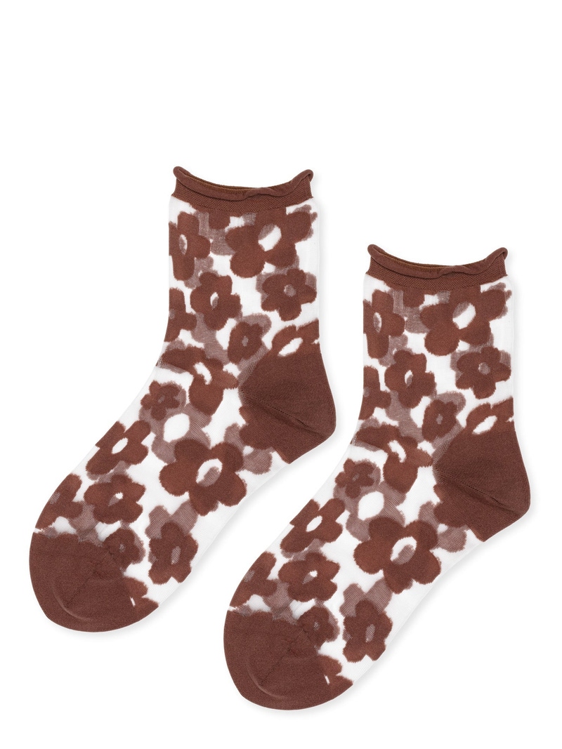 Women's Pop Sheer Short Crew Sock