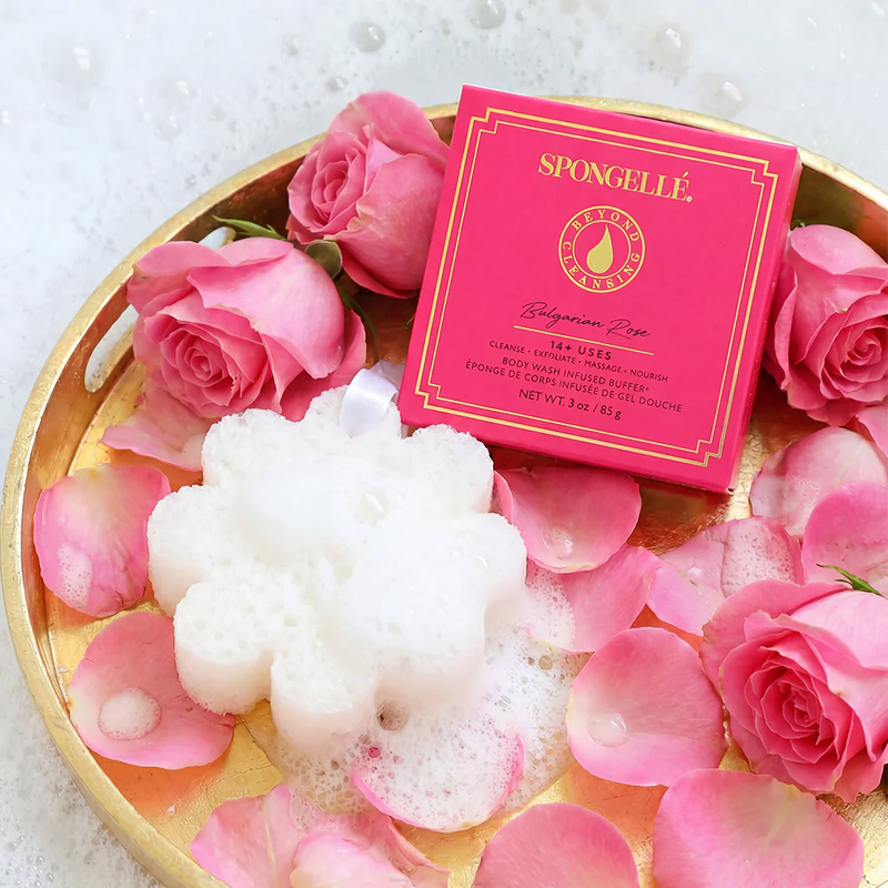 Boxed Flower Body Wash Infused Sponge