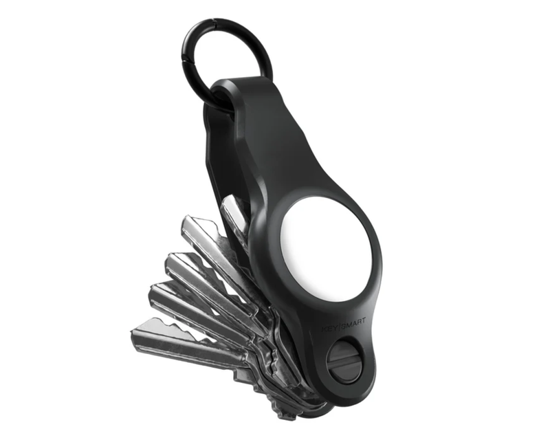 KeySmart AirTag Keyring, Premium Rubber