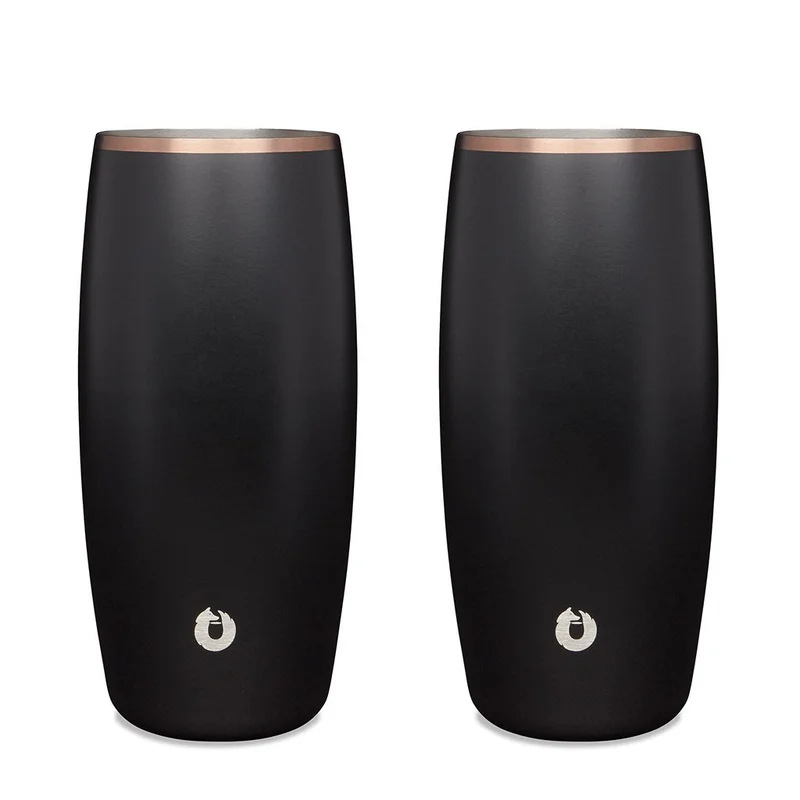 Stainless Steel Beer Glass, Set of 2