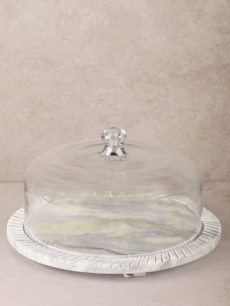 Blinq Onyx Marble Cloche Board