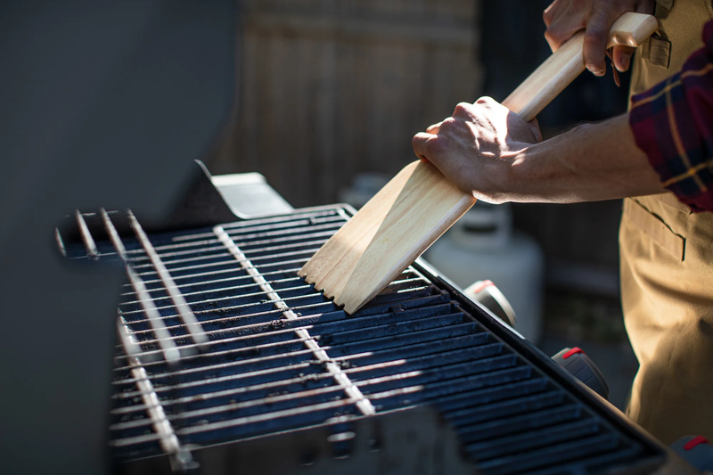 NCAA Hardwood BBQ Scraper with Bottle Opener