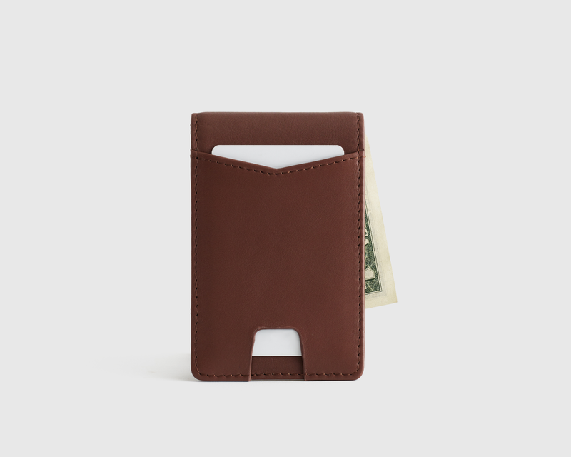 Italian Leather Money Clip Wallet