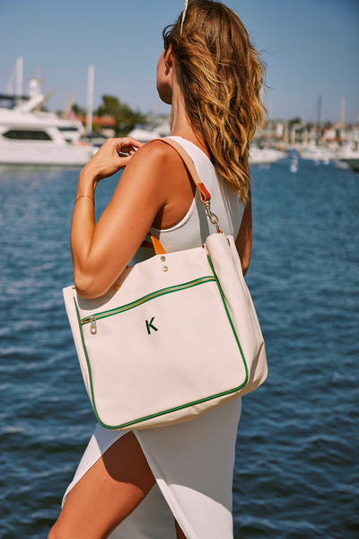 Monogrammed Codie Canvas Tote