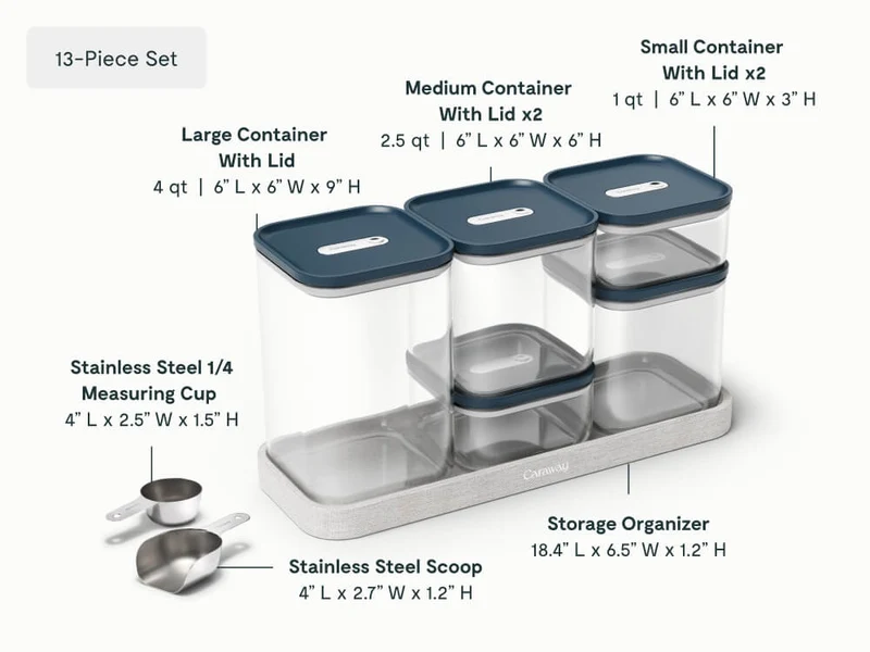 13 Piece Glass Airtight Container Set