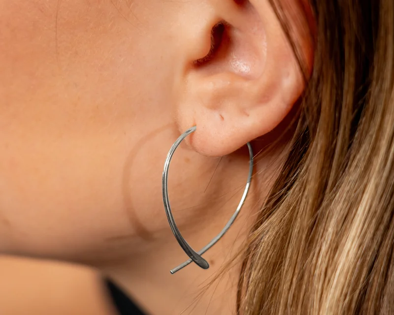 Delicate Threader Hoop Earrings