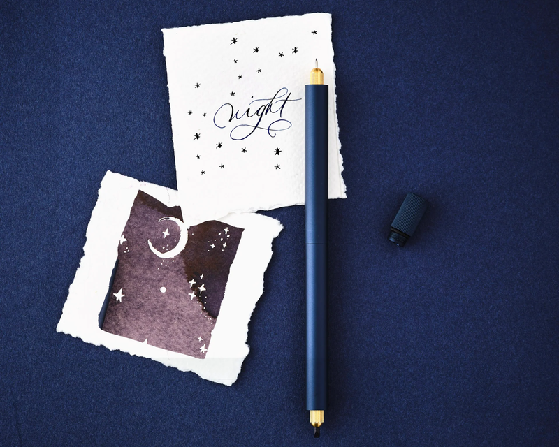 Lumos Pro Double Tip Refillable Fineliner, Writing and Brush Pen