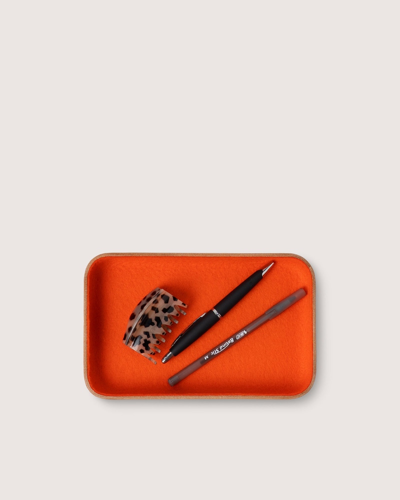 Leather & Merino Wool Small Tray