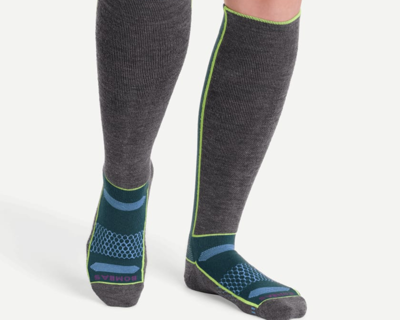 Women's Mid-Cushion Merino Wool Blend Ski & Snowboard Socks