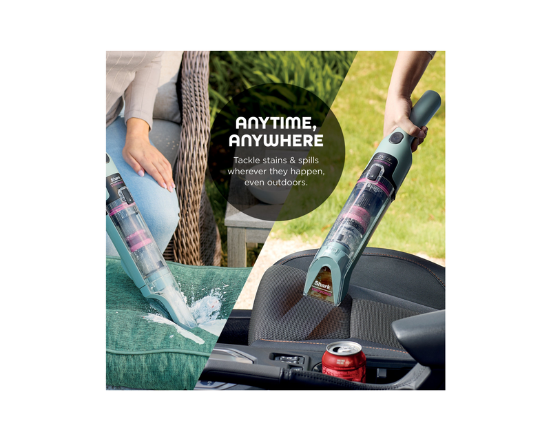 Shark - StainForce Cordless Portable Spot & Stain Cleaner with Dual-Activated Cleaning Solution - Hawaiian Gray