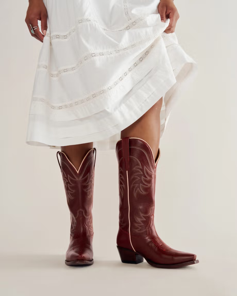 Women's The Annie Wide Calf, Scarlet