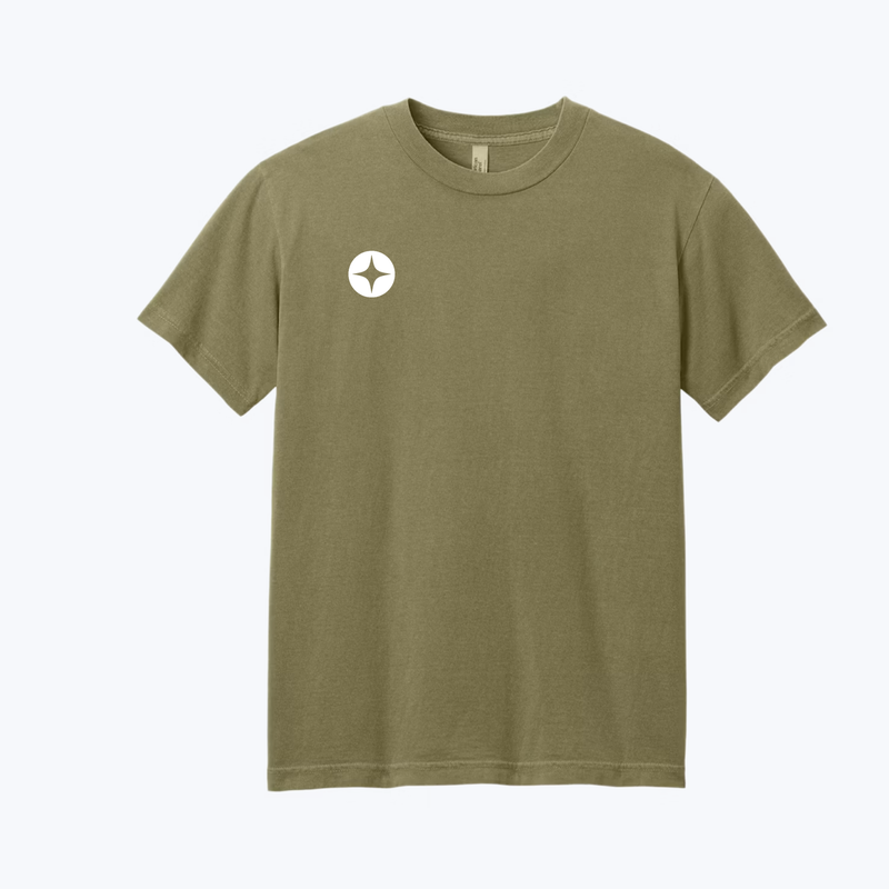 Branded American Apparel Garment-Dyed Heavyweight Cotton Tee