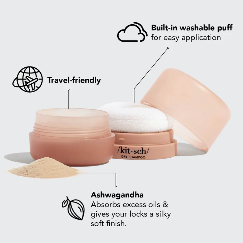 Volumizing Rice Protein Dry Shampoo with Puff