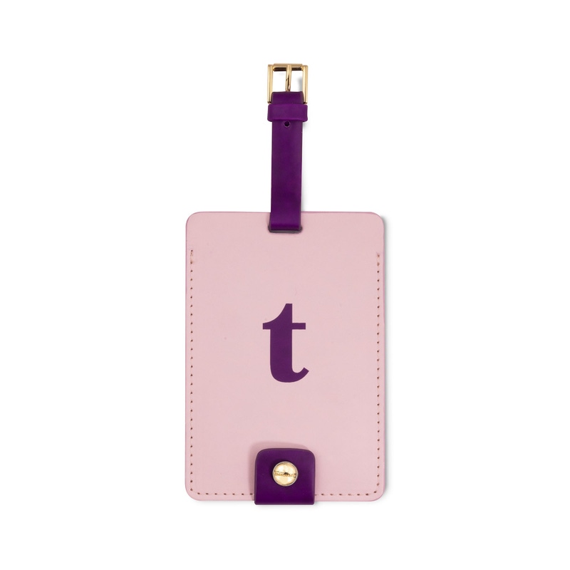 Just Mine Initial Luggage Tag