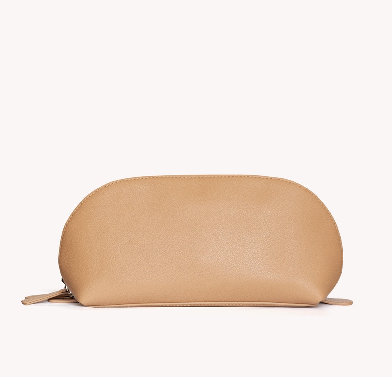 Vegan Leather Small Domed Pouch