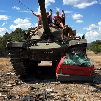 British Scorpion Tank Ride Along for One, Uvalde, TX