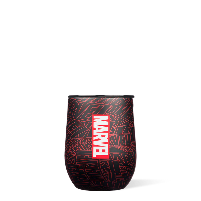 Marvel Stainless Steel Wine Glass with Lid 