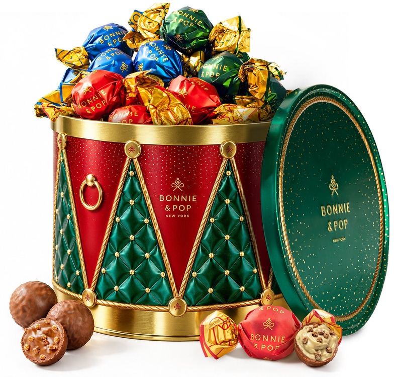 Christmas Chocolate Bon Bons Gift Tin