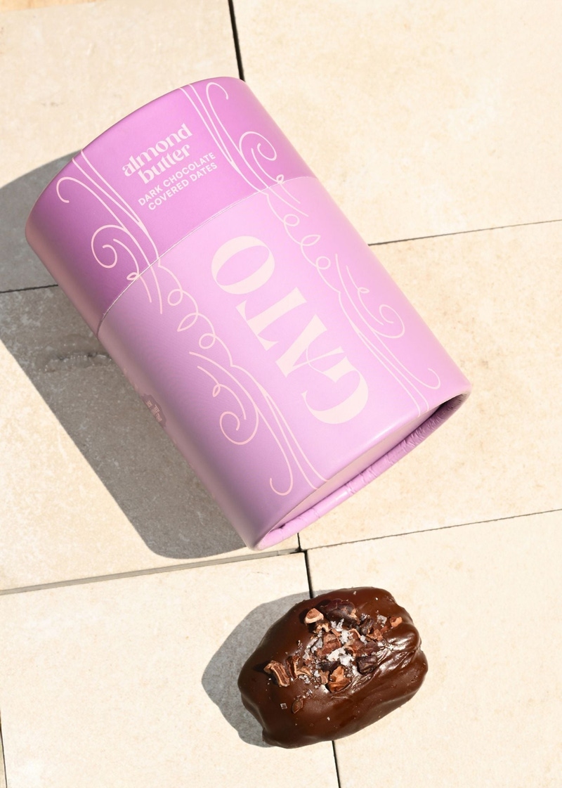 Chocolate Covered Stuffed Dates Tube