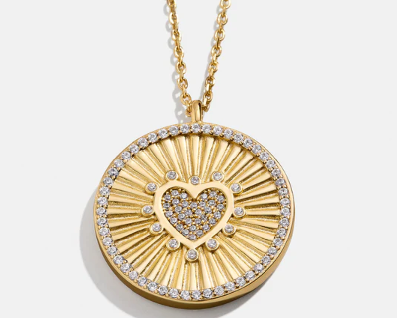 Heart Reversible Pendant Necklace 