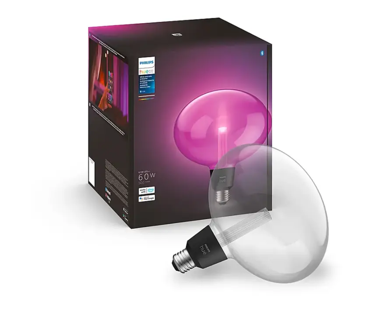 Hue Lightguide Ellipse A19 Color 60W Smart LED Bulb
