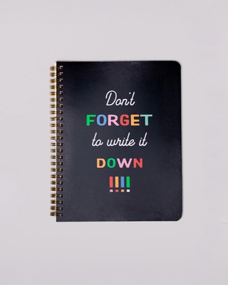 Don't Forget to Write it Down