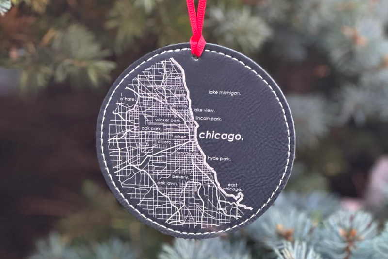 Home Town Map Ornament