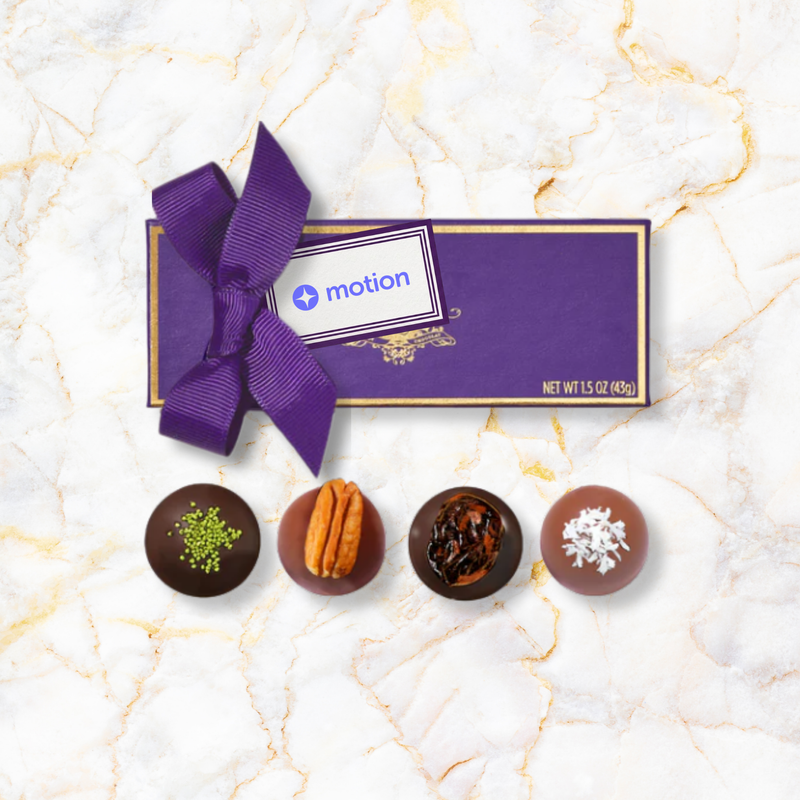 Branded 4-Piece Truffle Box