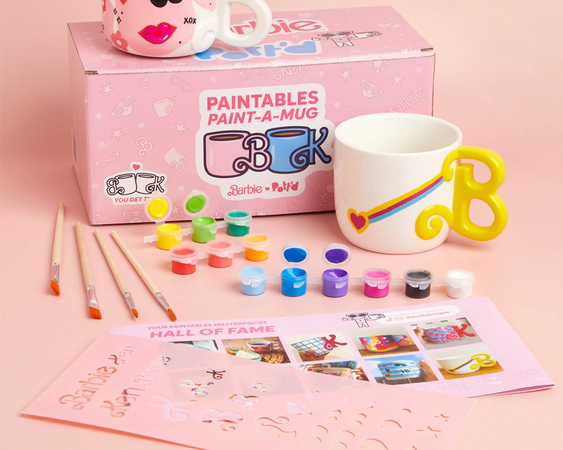 Barbie x Pott'd Paintable Mug Set