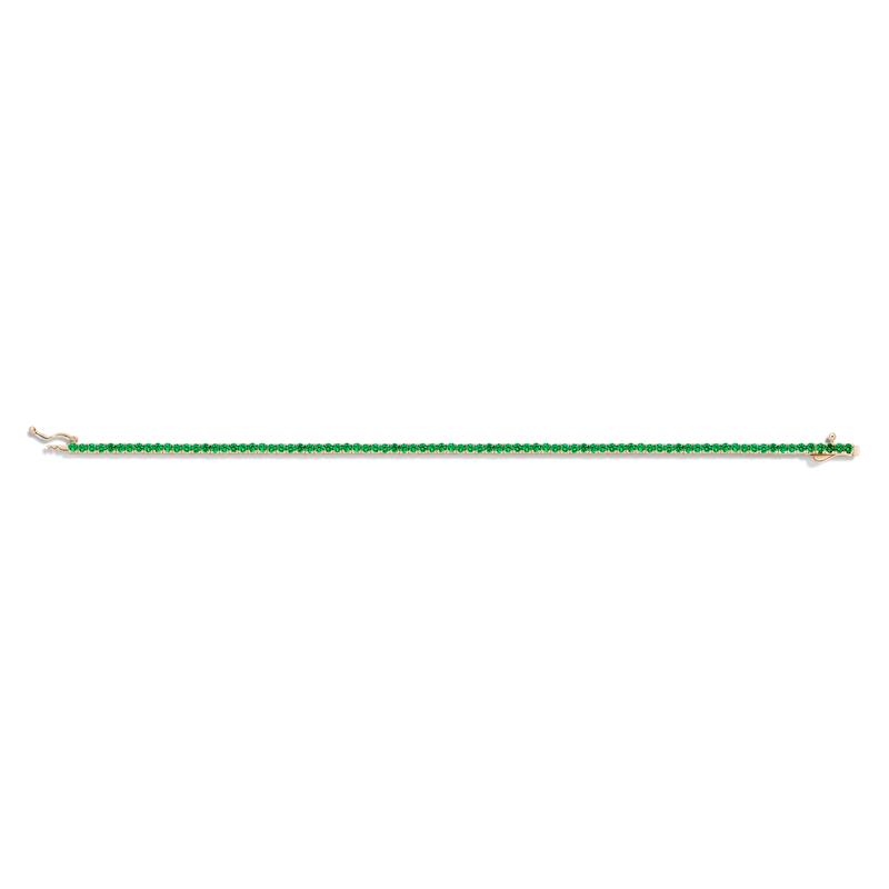 Lab Grown Emerald Tennis Bracelet