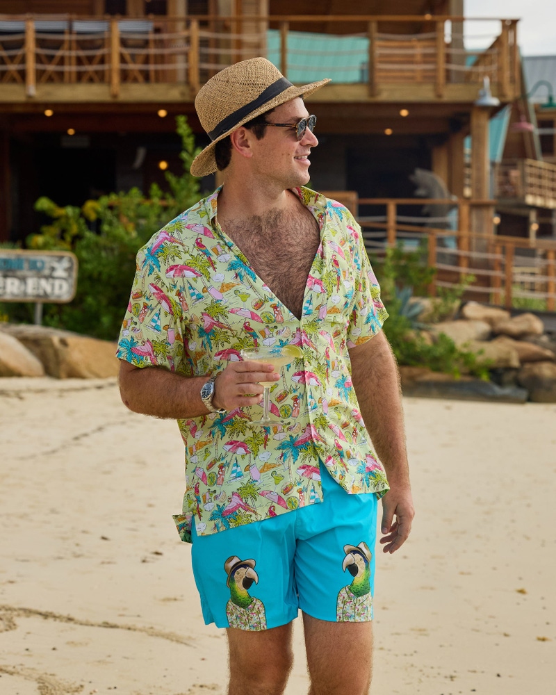 Wastin' Away Again Margaritaville Lime Short Sleeve Shirt