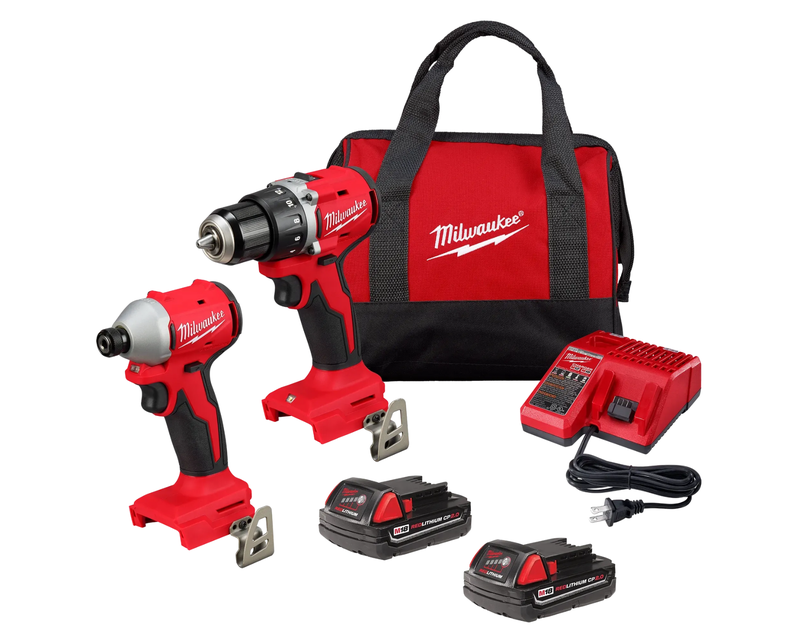 M18 Compact Brushless 2-Tool Combo Kit, Drill/Driver & Hex Impact Driver