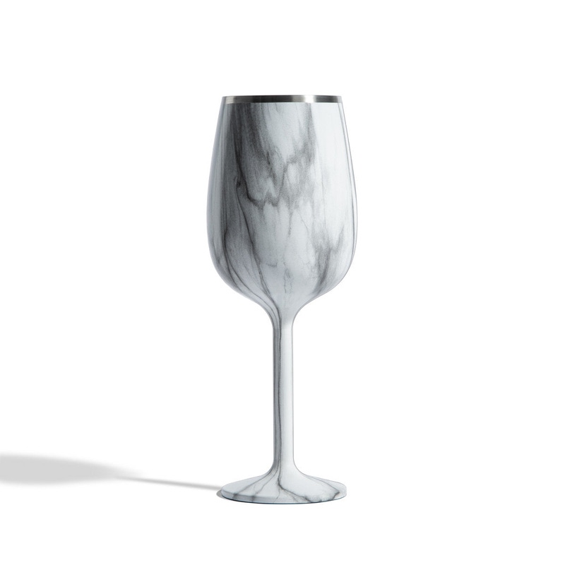 Stainless Steel Stemmed Wine Glass
