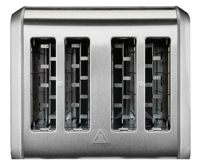 Stainless Steel 4-Slice Toaster with Extra-Wide Slots