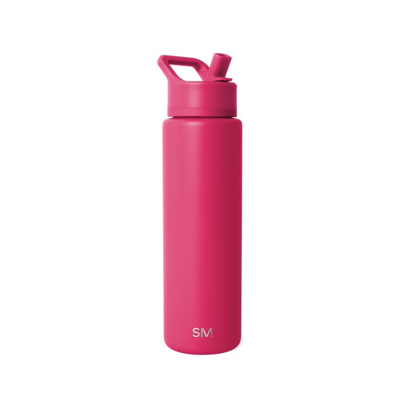 Summit Solid Water Bottle with Straw Lid, 30oz