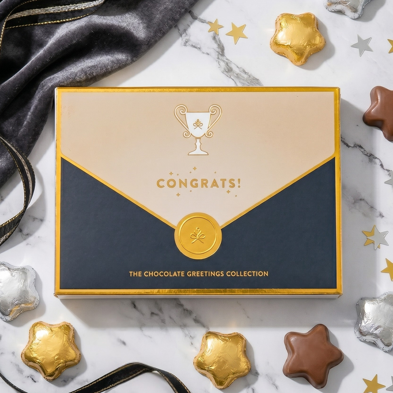 Congratulations Chocolate Greeting Card Gift Box