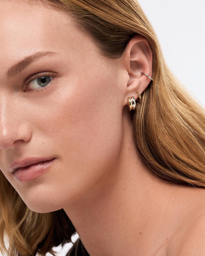 Asher Bold Huggie Hoop Earrings