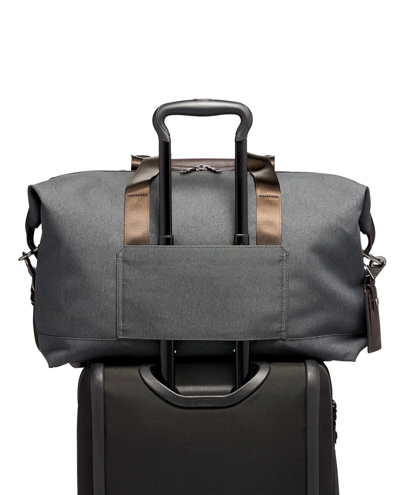 Monogrammed Double Expansion Travel Satchel
