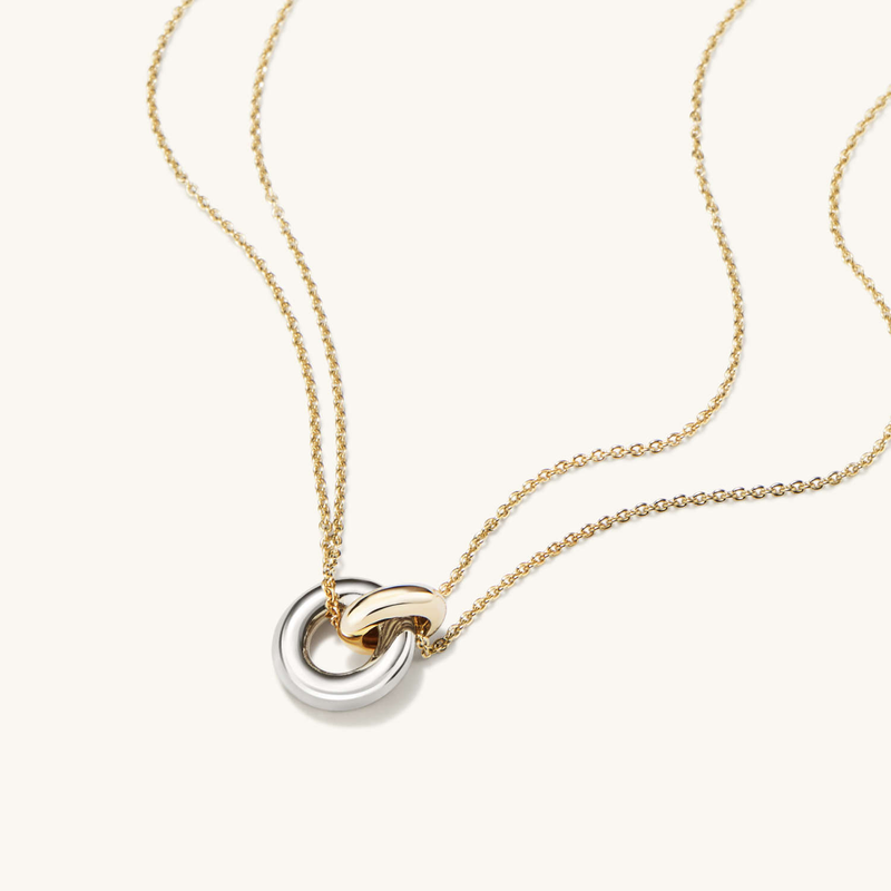 Linked Two Tone Necklace