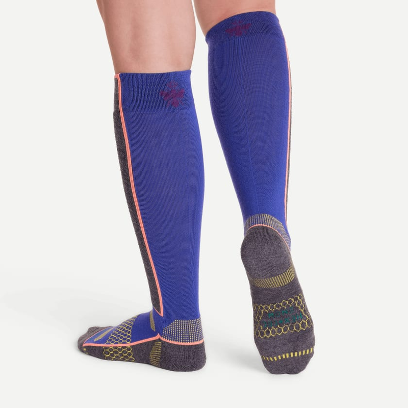 Women's Mid-Cushion Merino Wool Blend Ski & Snowboard Socks