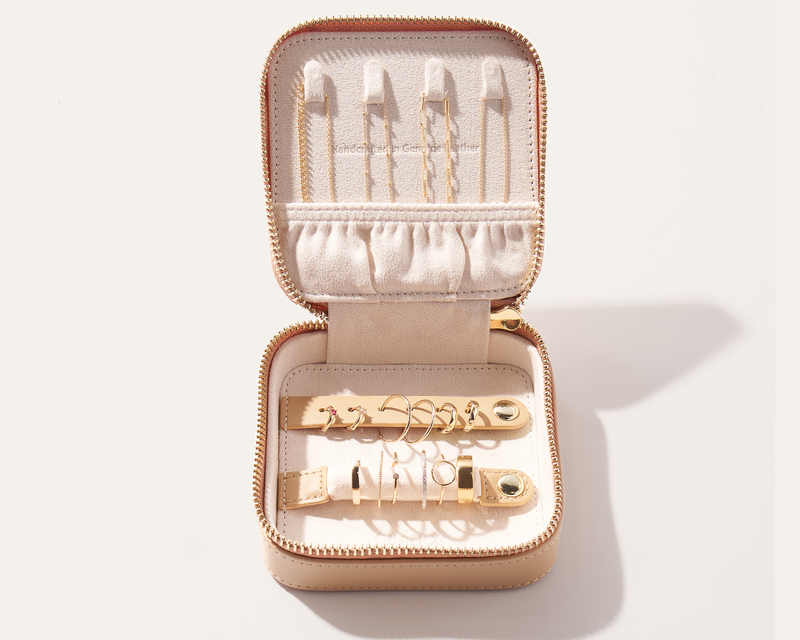 Leather Jewelry Travel Case