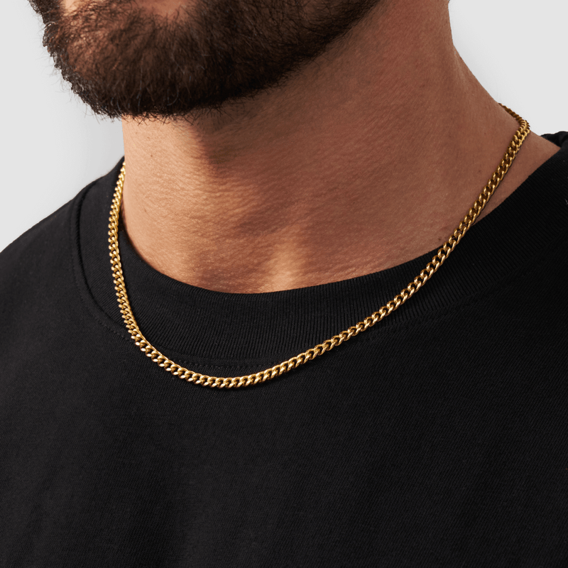 18K Gold Cuban Chain 4mm