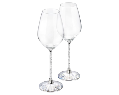 Crystalline Wine Glasses, Set of 2
