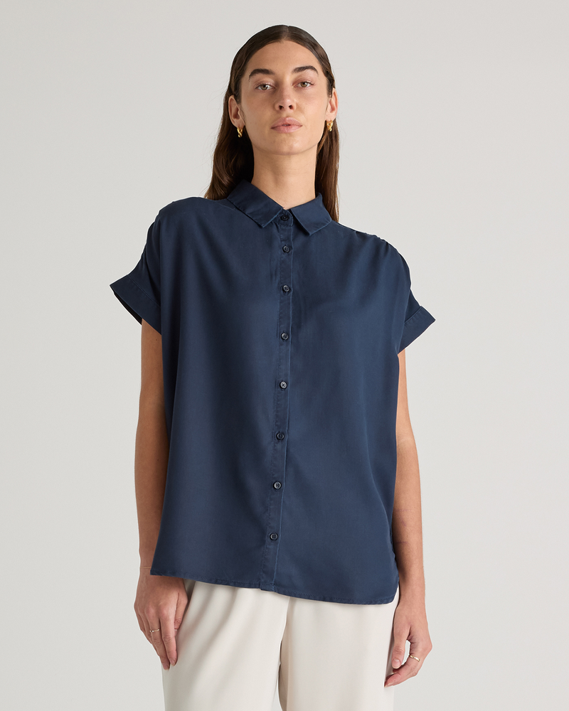 Vintage Wash Tencel Camp Shirt