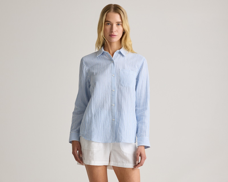 100% Organic Cotton Gauze Long Sleeve Shirt
