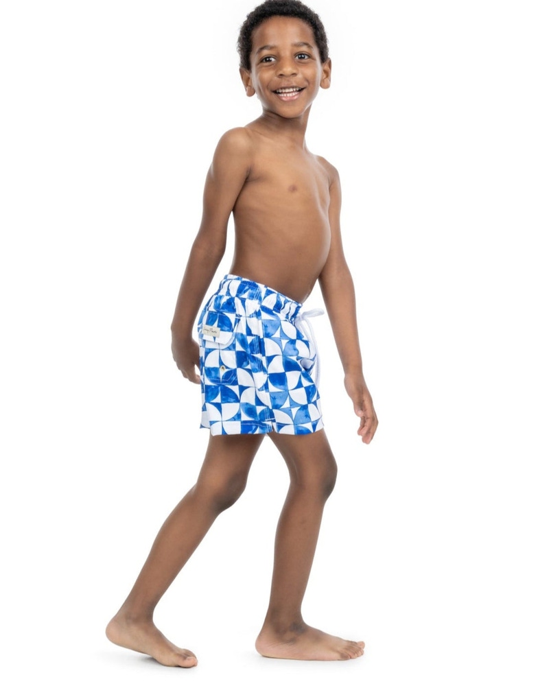 The Greece Boys Swim Trunks UPF 50+