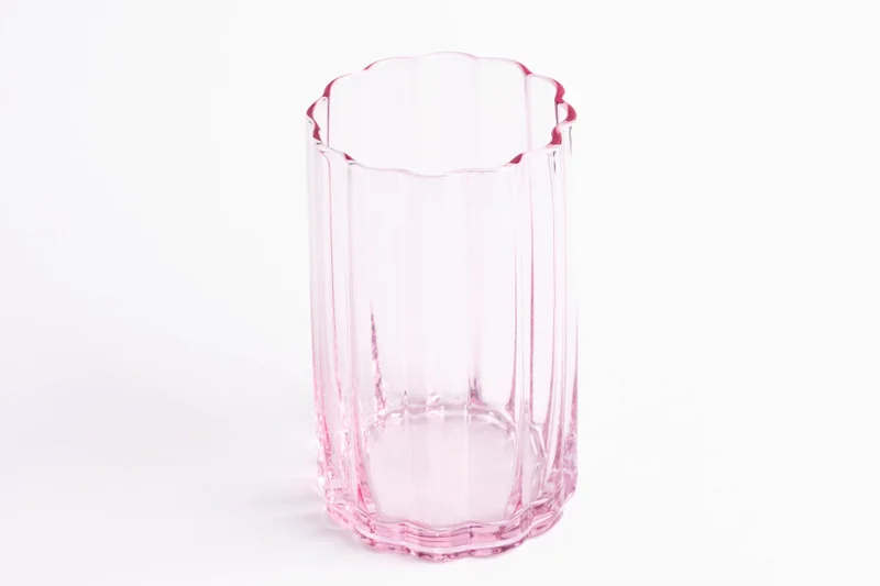 Scalloped Rim 16oz Tumbler Glass, Set of 4